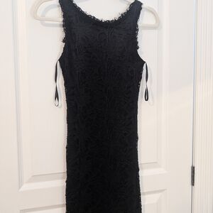 Jump apparel by Wendye Chaitin Elegant Black Lace Mini Dress